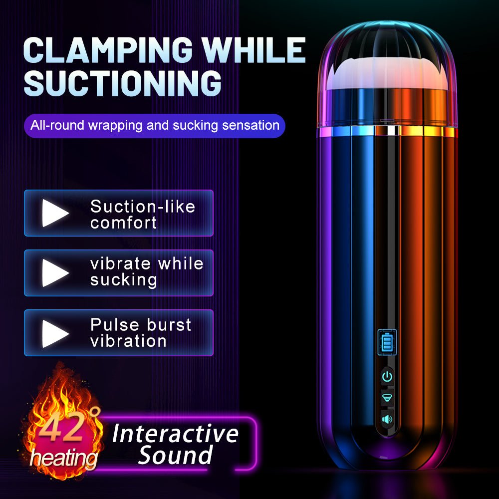 Automatic Sucking Male Masturbator - 5 Sucking & 10 Vibration Modes