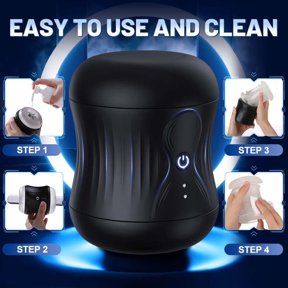 Vibrating Male Masturbator - 12 Vibration Modes, Oral Sex Pleasure