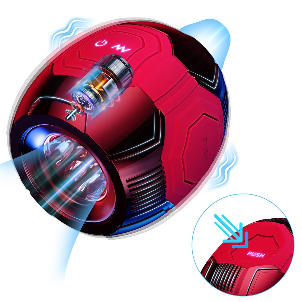 Male Masturbator Sex Toys for Men - Squeezable Penis Training Vibrator with 10 Vibration Modes Pocket Pussys