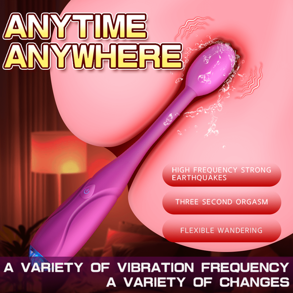 Silicone Clitoral Stimulator with 10 Vibration Patterns for G-spot & Anal