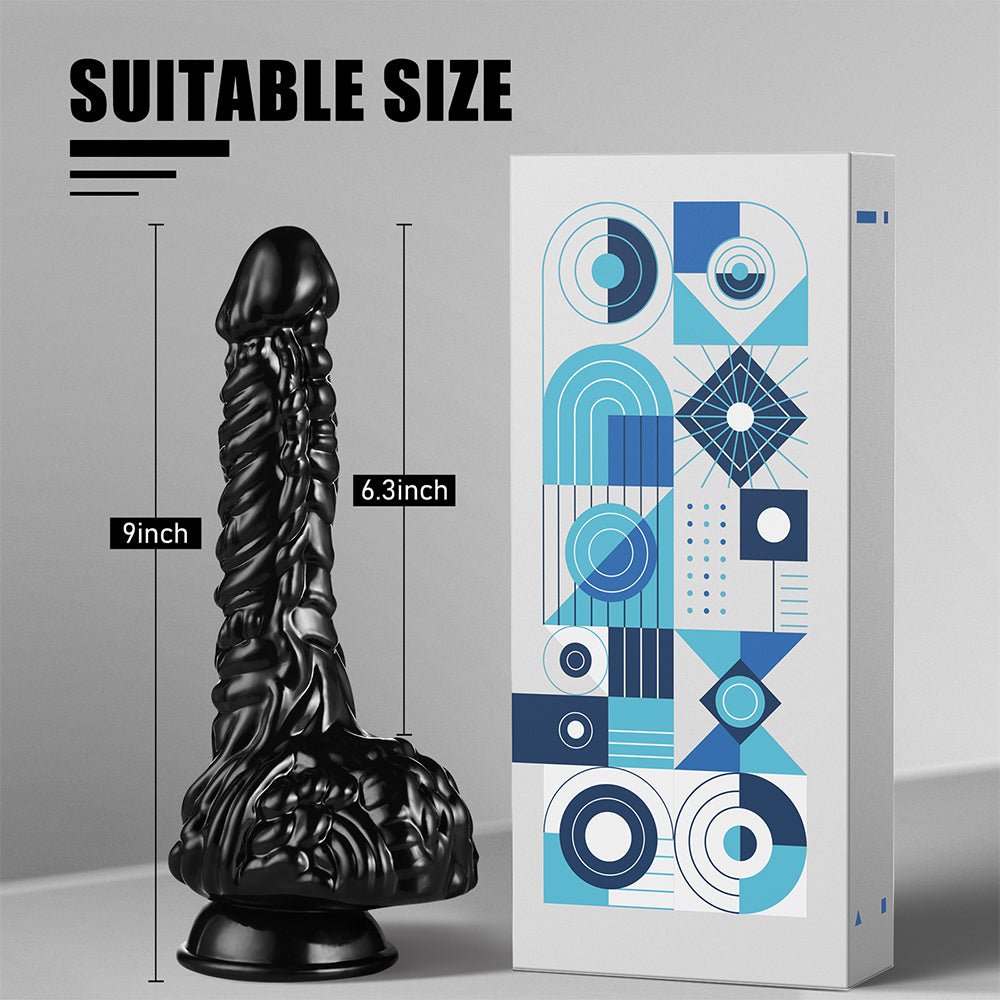 Dragon Monster Black Dildo - Diamimio 9 Inch Dildos Sex Toys for Women