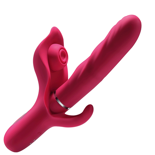 Premium 3-in-1 Rabbit Vibrator - Explore 10 Thrusting, 10 Flapping, and 10 Vibration Modes for Ultimate Women and Couples Pleasure