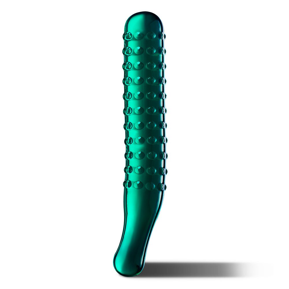 Clear G-spot Dildo: 9.25 Inch Pleasure Wand with Massage Beads Texture