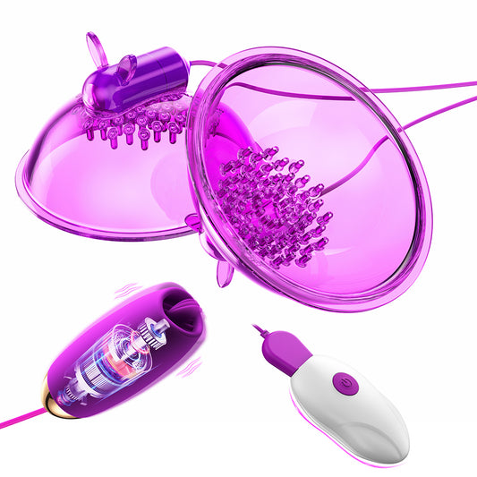 Nipple Clitoral Vibrator Sex Toys - LIKKCUT 2 in 1 Nipple Toys for Women