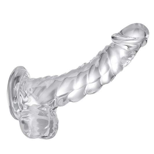 9 Inch Realistic Dildo Sex Toys - Clear Dildos Adult Toy with Suction Cup Hands Free for G Spot Anal Stimulation