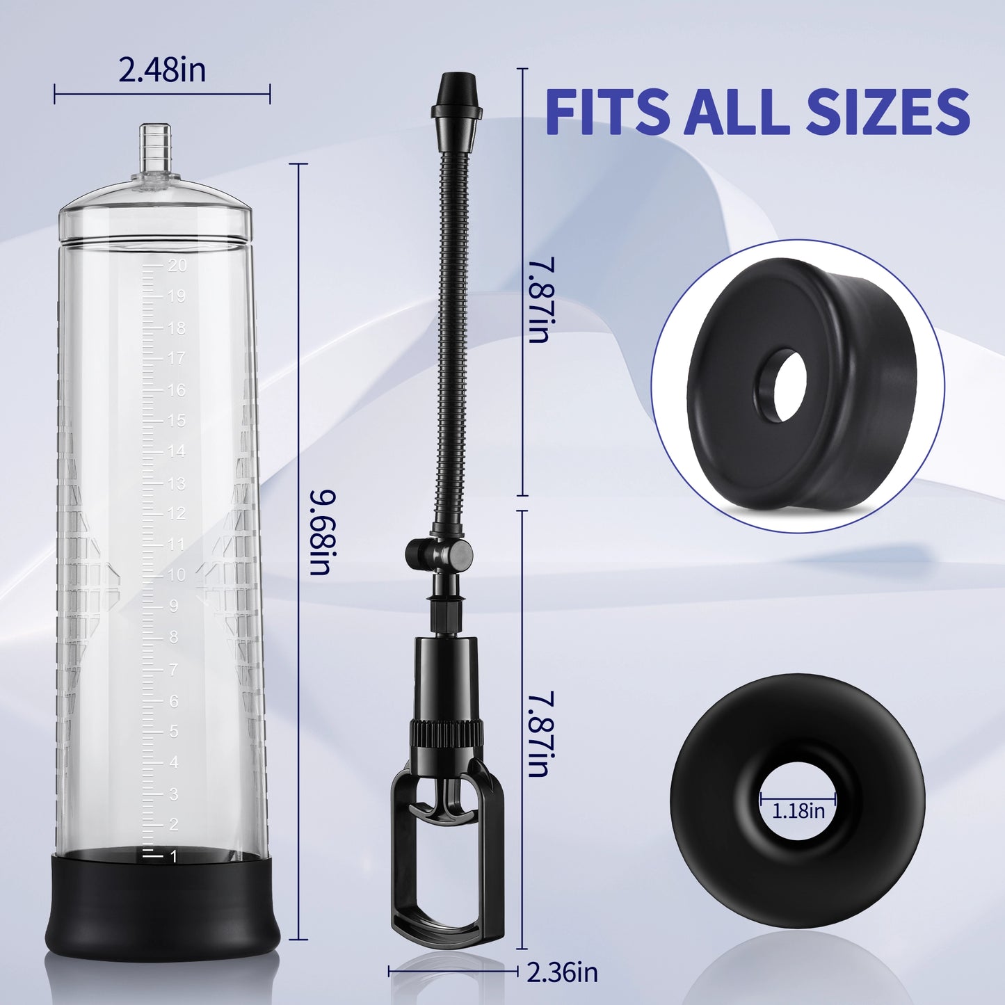 Manual Vacuum Pump Enlarger - Male Erection & Enhancement Trainer
