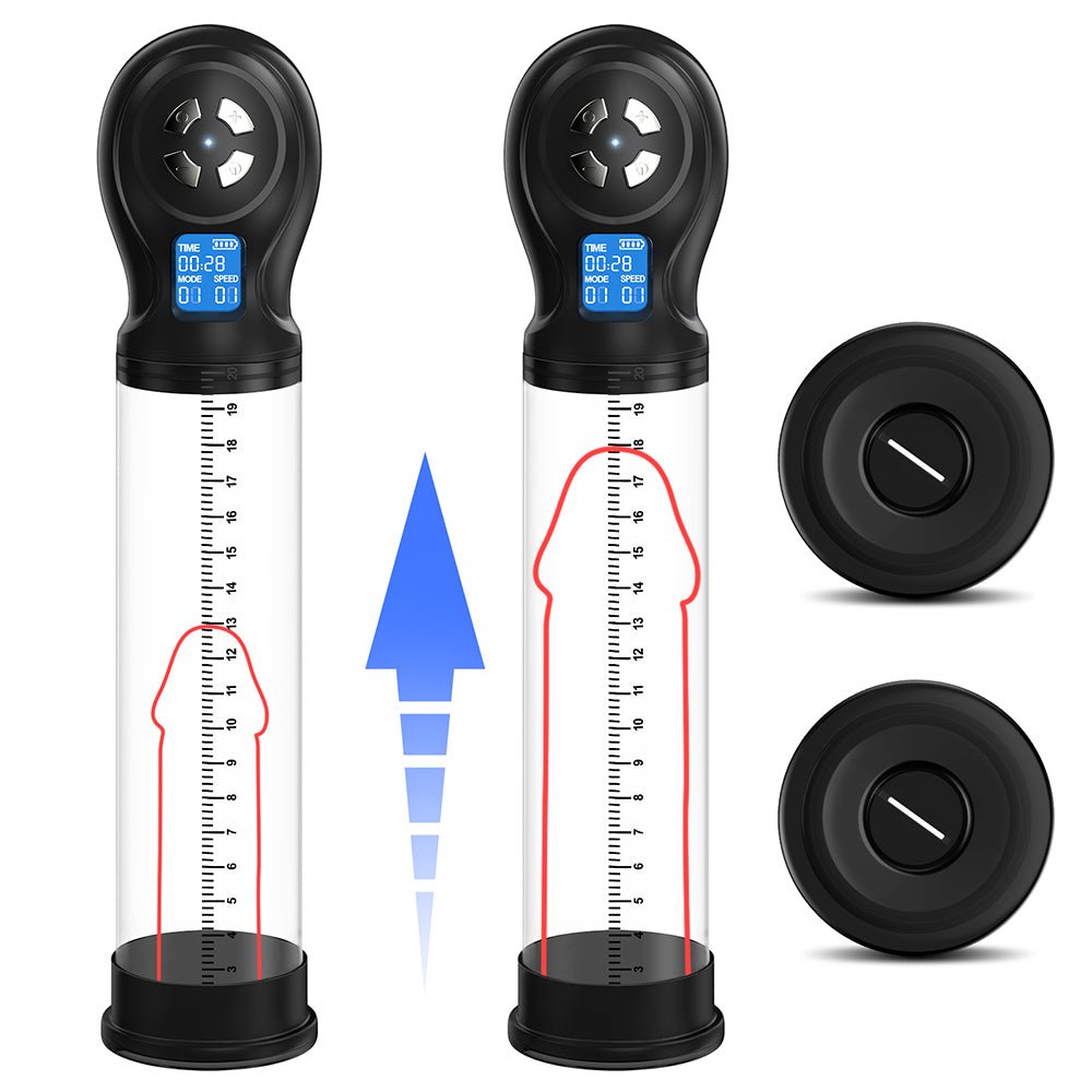 Penis Pump Male Masturbators with 6 Suction Intensities and Suction Modes, Electric Penis Vacuum Pump
