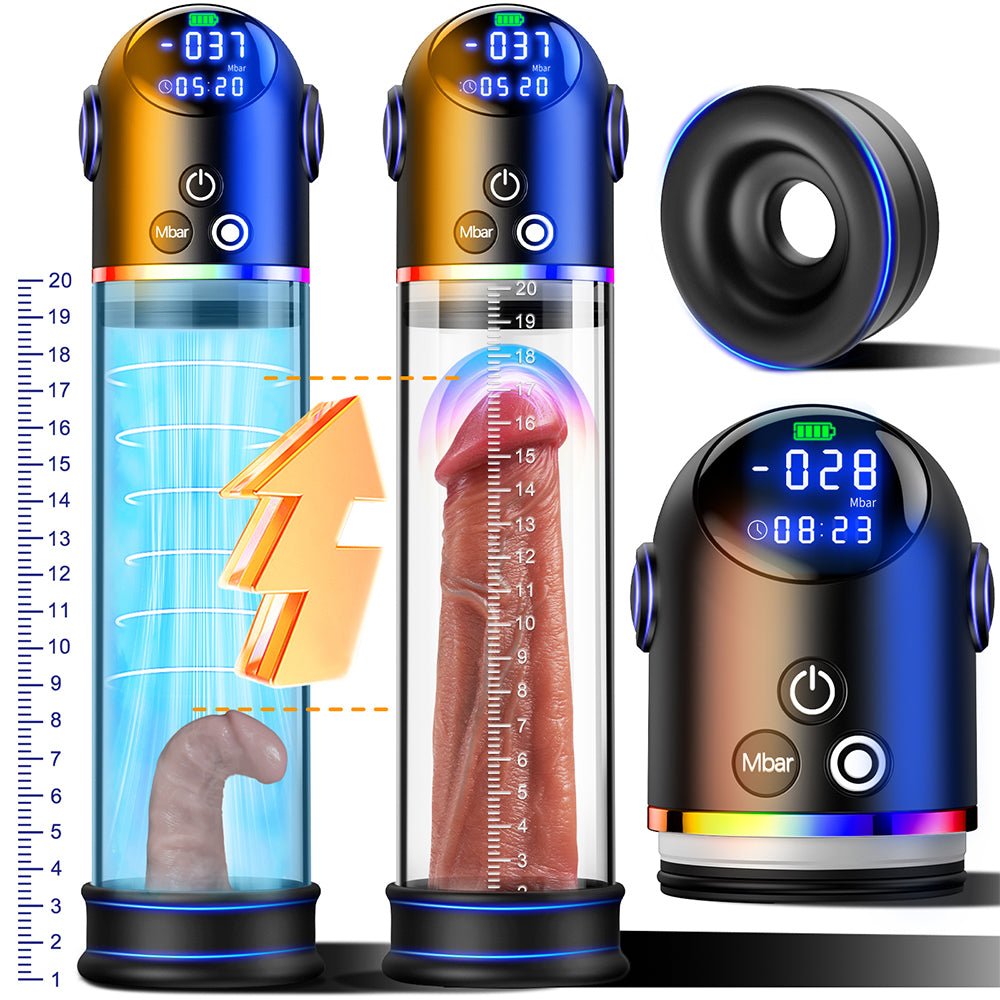 Automatic Penis Pump with 4 Suction Modes for Enlargement