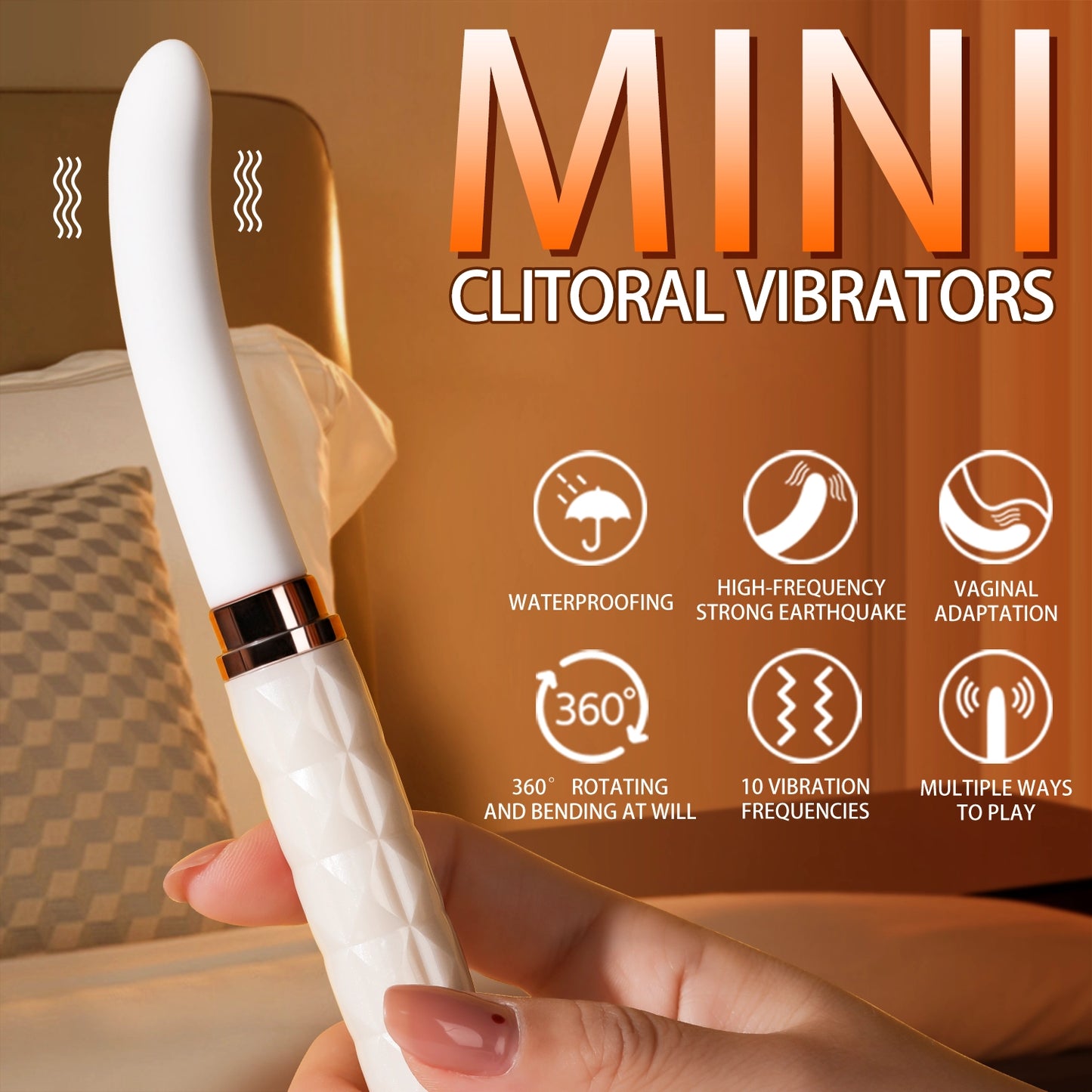 Adult Vibrating Orgasm Pen - Heated Clitoral & G-Spot Stimulator