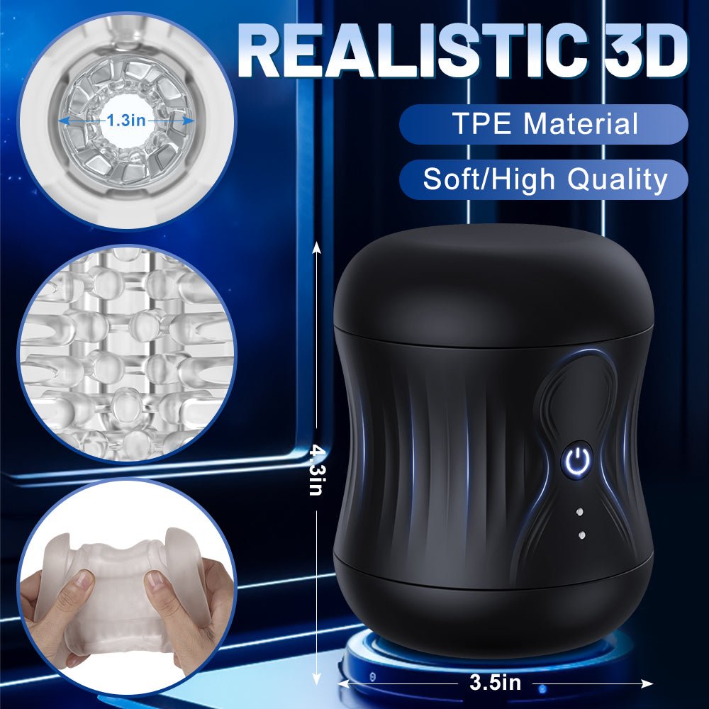 Vibrating Male Masturbator - 12 Vibration Modes, Oral Sex Pleasure