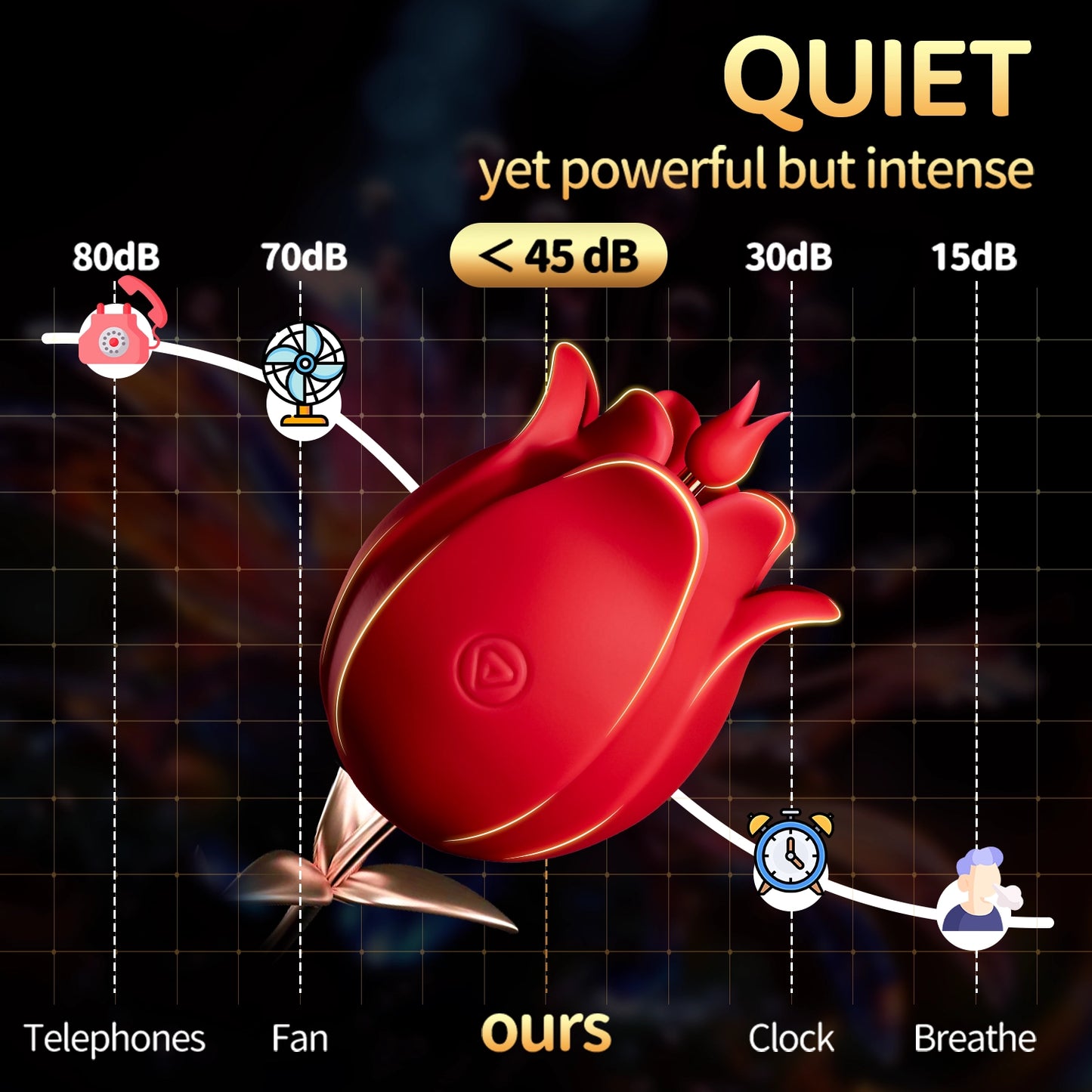 Electric Tongue-Licking & Vibrating Vibrator for Women – Maple Red, ABS & Silicone, IPX6