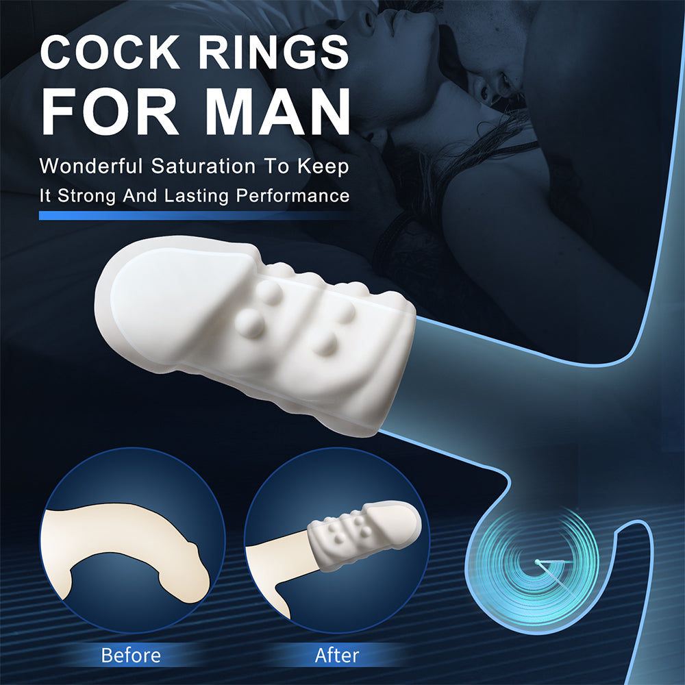Penis Ring Penis Sleeve Sex Toys-Penis Enlargement Sexual Stamina Extension Sex Toy