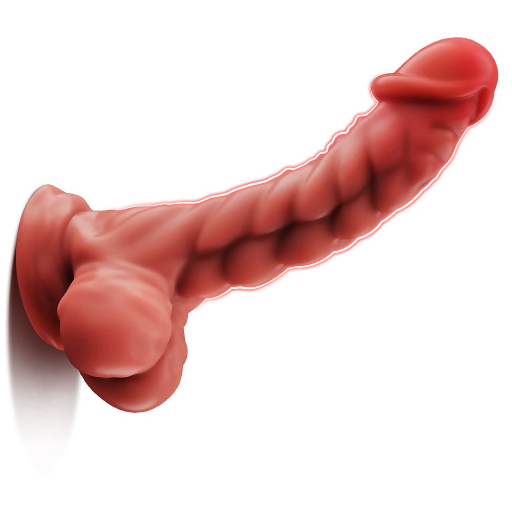Realistic Manual Dildo for Women- 9.6" Fantasy Silicone Dildo with Strong Suction Cup