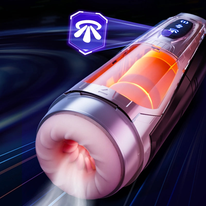 7 Thrust & Rotate Modes Male Masturbator - 4D Texture, USB Recharge