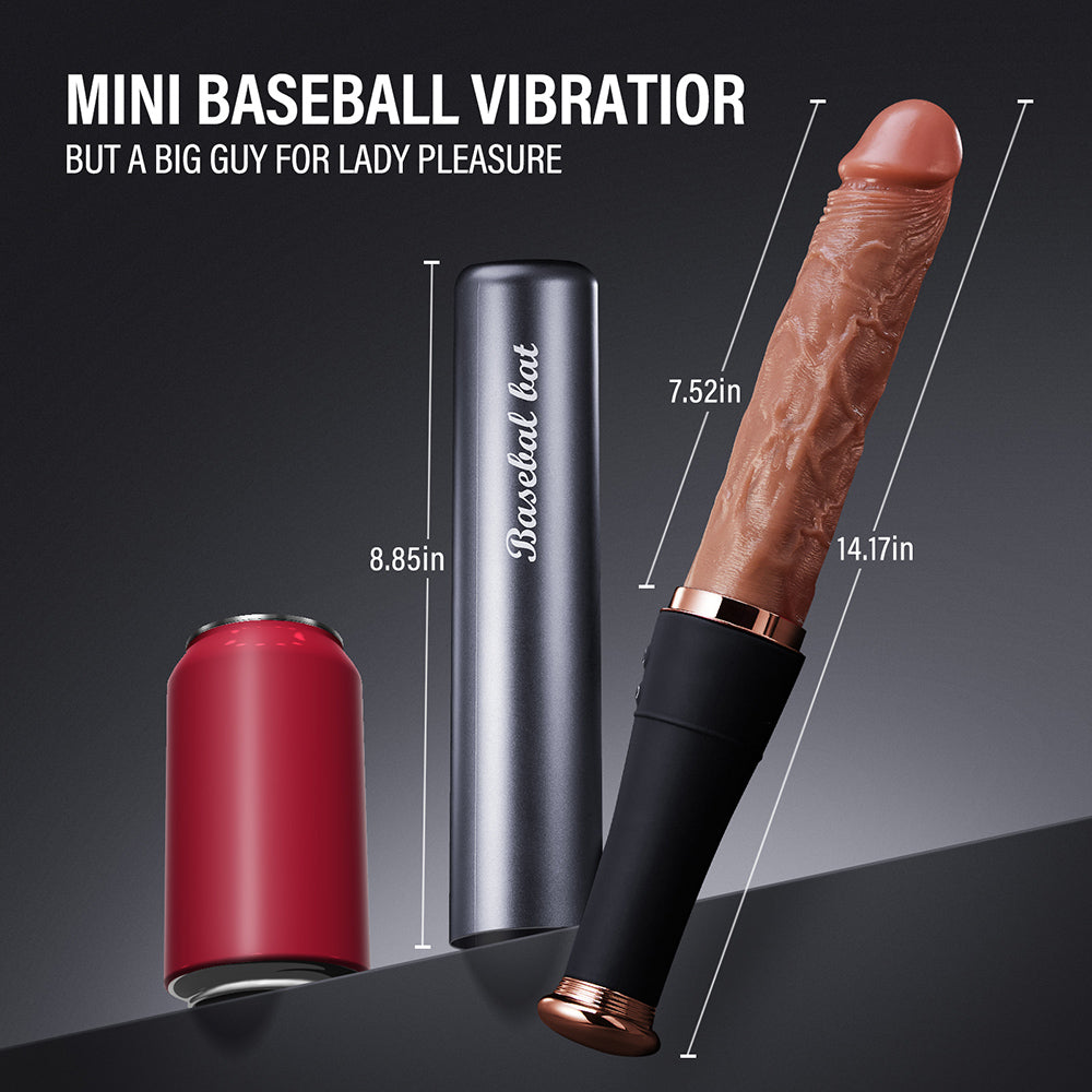 Thrusting Dildo Vibrator Sex Toys - 7.52“ Realistic Baseball Vibrating Dildo Heating Vibrators