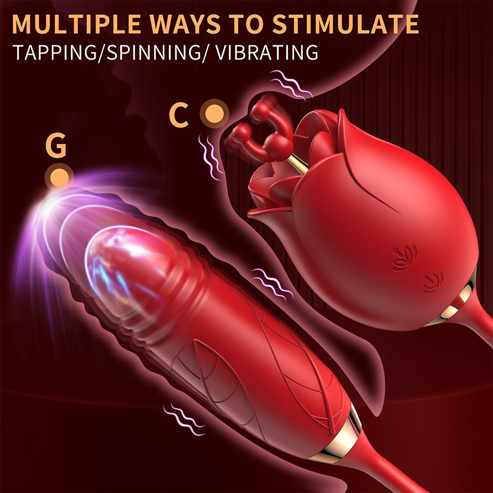 Rose Virbrater for Women, Vaginal Anal Adult Sex Toys for Women Couples