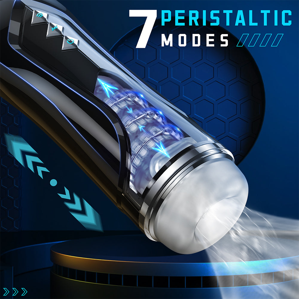 Automatic Male Masterburbater Sex Toys Male Masturbator with 7 Thrusting Vibrations