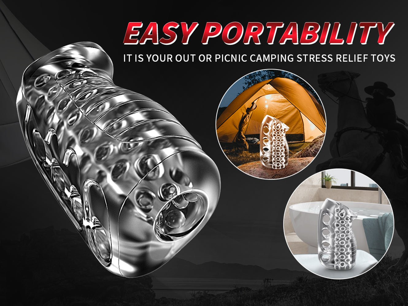 Male Masturbator Sex Toys Transparent Mens Strocker Cup - Soft TPE Pocket Pussy Masturbation Cup Sleeves