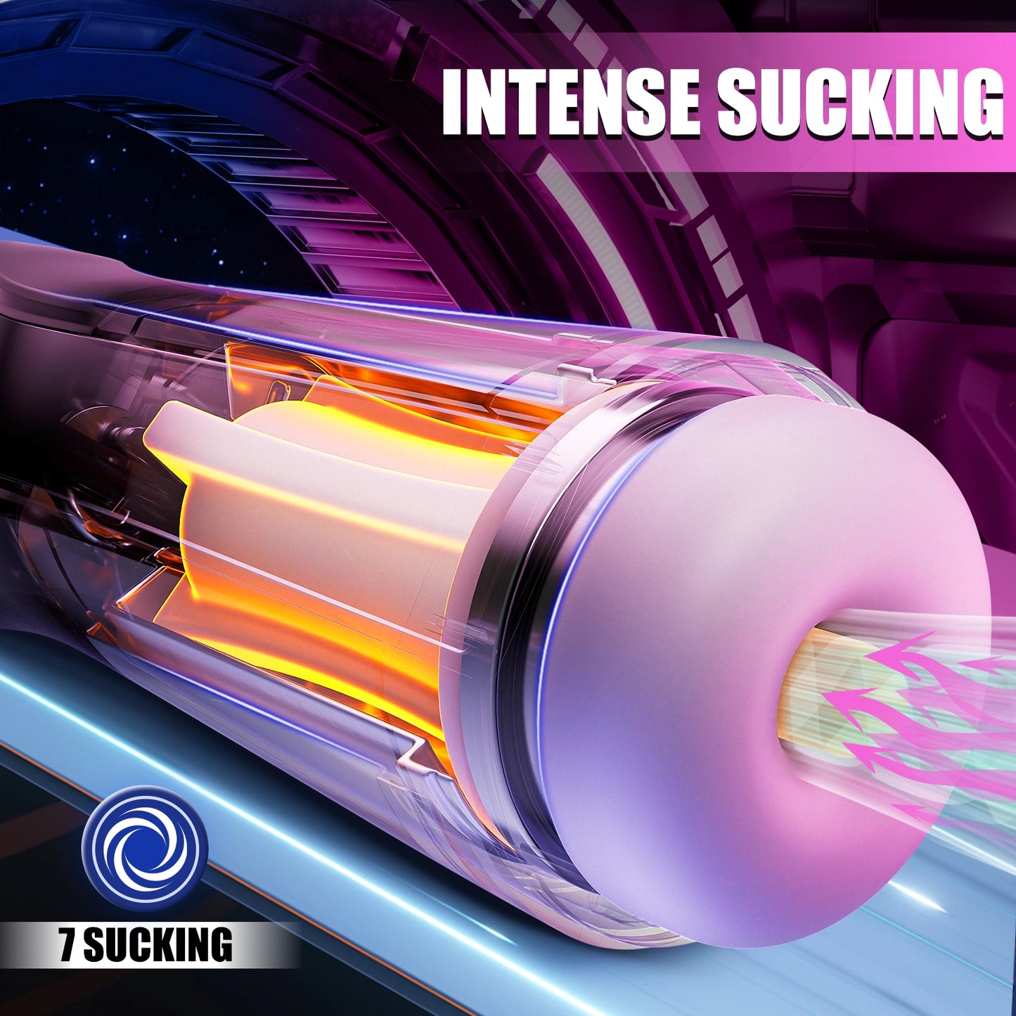 Automatic Male Masturbation Cup - Swivel, Thrust, 7 Sucking & Shock Modes