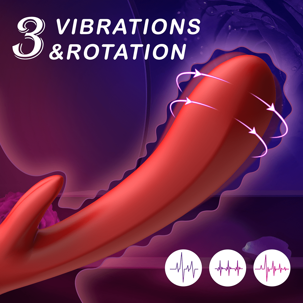 Rose Women Sex Toy Vibrator Masturbator, Clitoral Nipple Stimulator G Spot Dildo, Adult Sex Toys for Women Couples