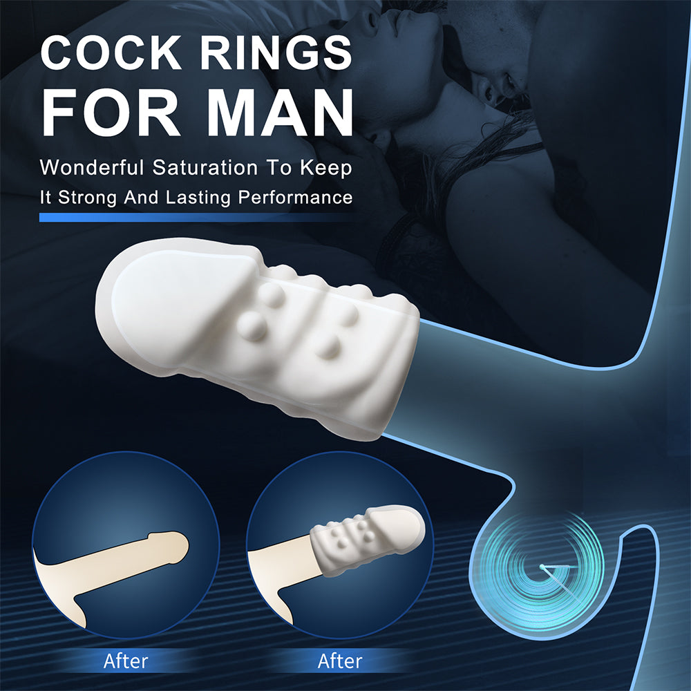 Penis Ring Penis Sleeve Sex Toys-Penis Enlargement Sexual Stamina Extension Sex Toy