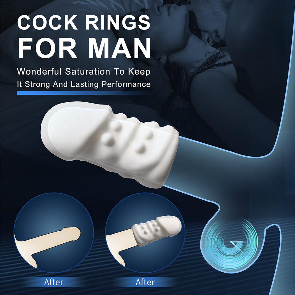 Penis Ring Penis Sleeve Sex Toys-Penis Enlargement Sexual Stamina Extension Sex Toy