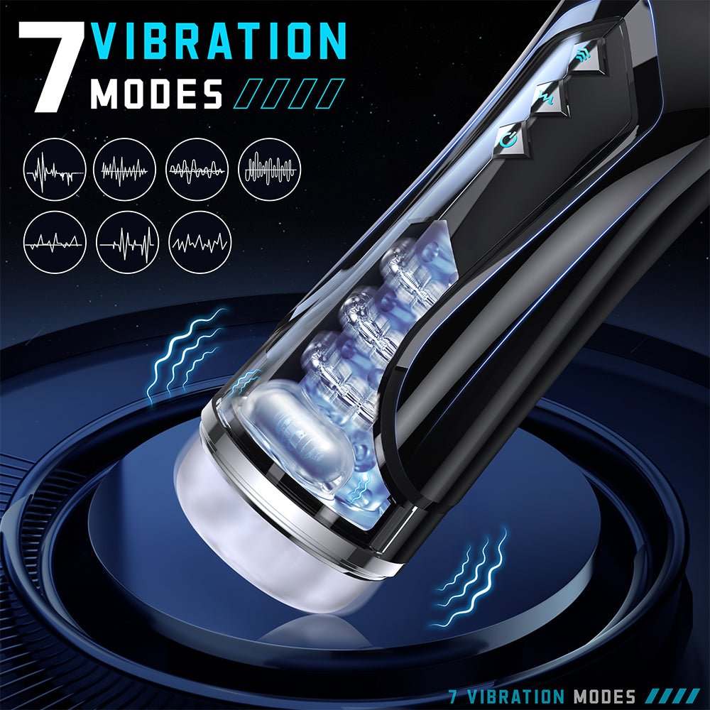 Automatic Male Masterburbater Sex Toys Male Masturbator with 7 Thrusting Vibrations