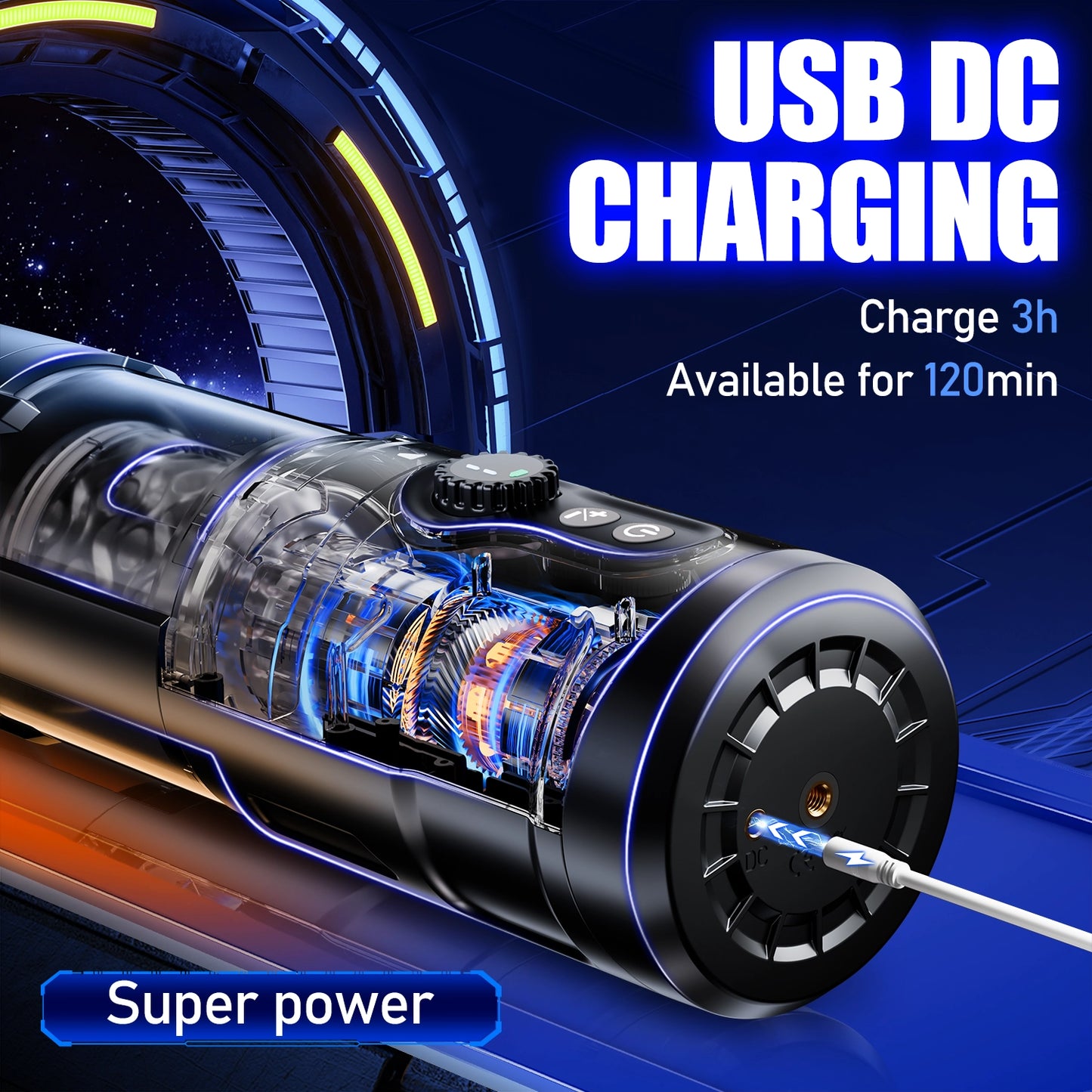 Automatic Male Masturbation Cup - 5 Frequency Modes & Infinite Speed