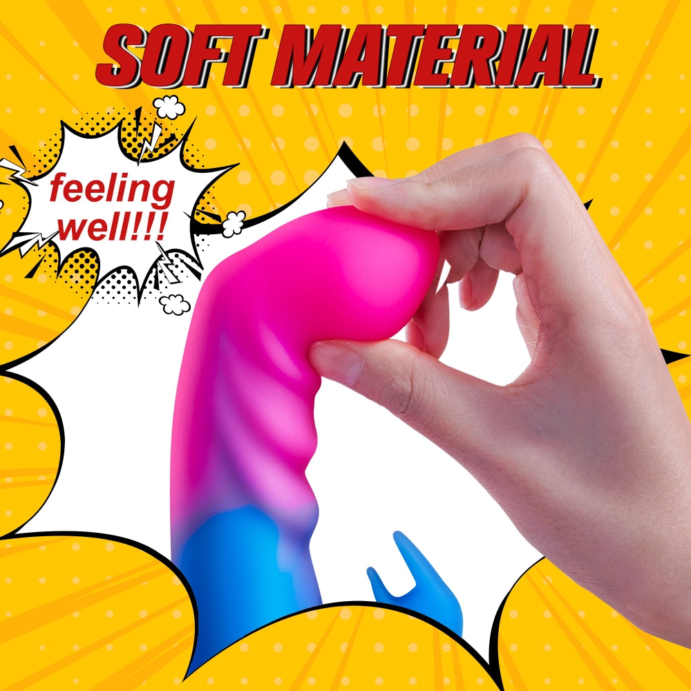 Starry Sky Female Sex Toy Dildos | 10 Vibration Settings, Rotating & Licking | Remote & USB Rechargeable