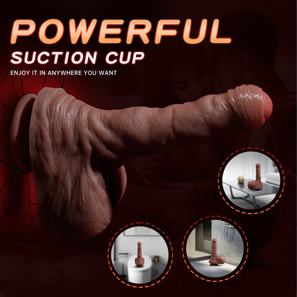 Thrusting Dildo Vibrator Sex Toy - 7.9' Realistic Dildos with 5 Thrusting & 7 Vibration,G spot Anal Vibrator