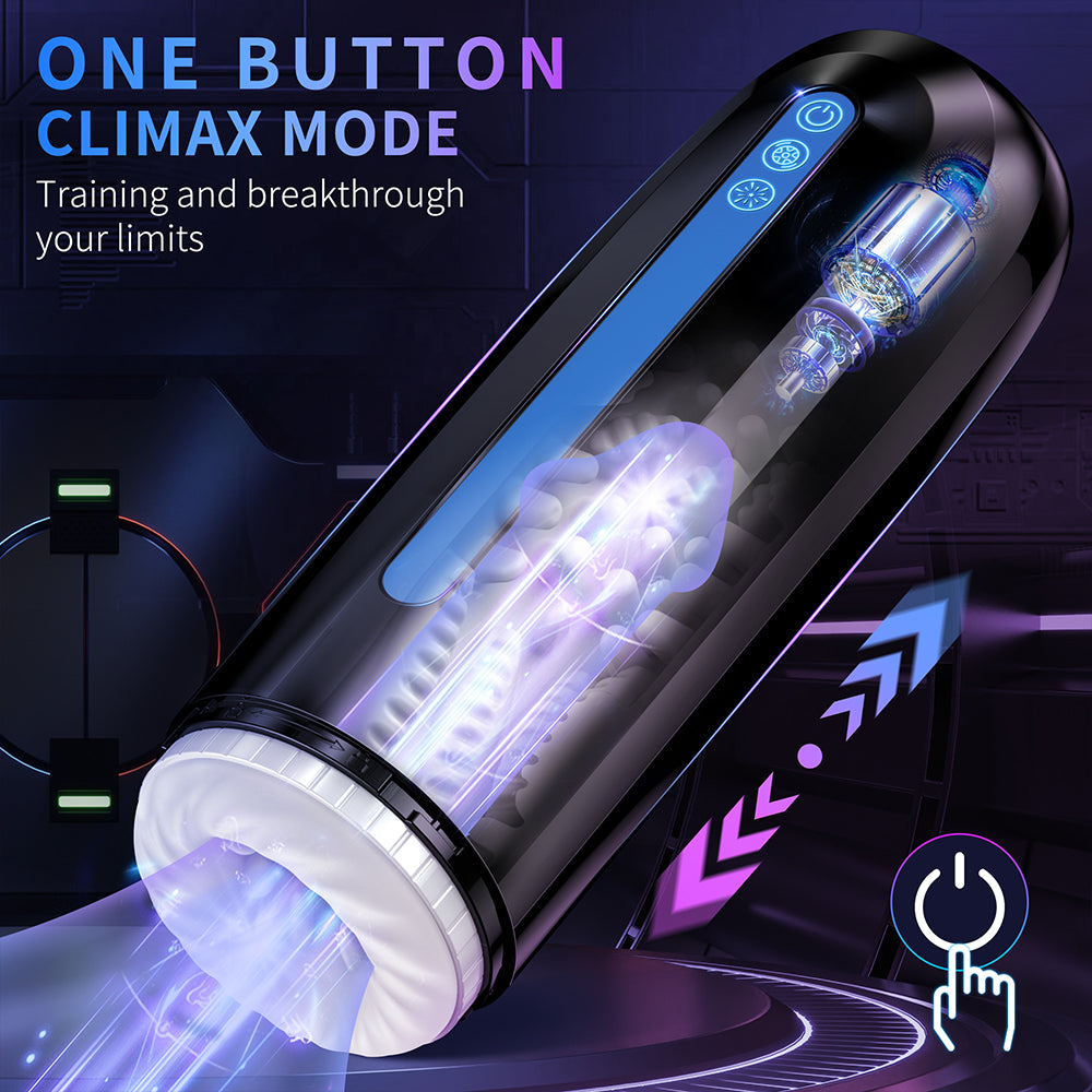 Automatic Male Masturbator,Male Sex Toys with 7 Thrusting & Vibration Modes Electric Pocket Pussy