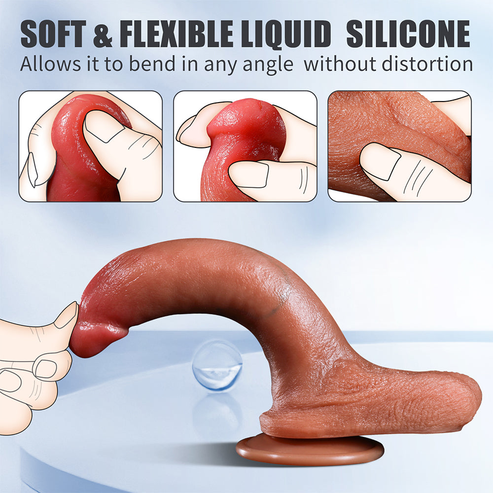 Dildo Adult Sex Toys - 7.87'' Lifelike Dildos for Women Clitoris G Spot Anal Stimulation