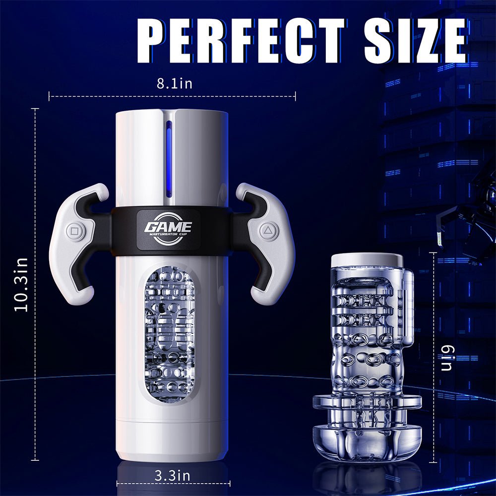 Automatic Male Masturbator - Male Sex Toy Stroker with 9 Thrusting & Vibrating Modes Blow job Toy