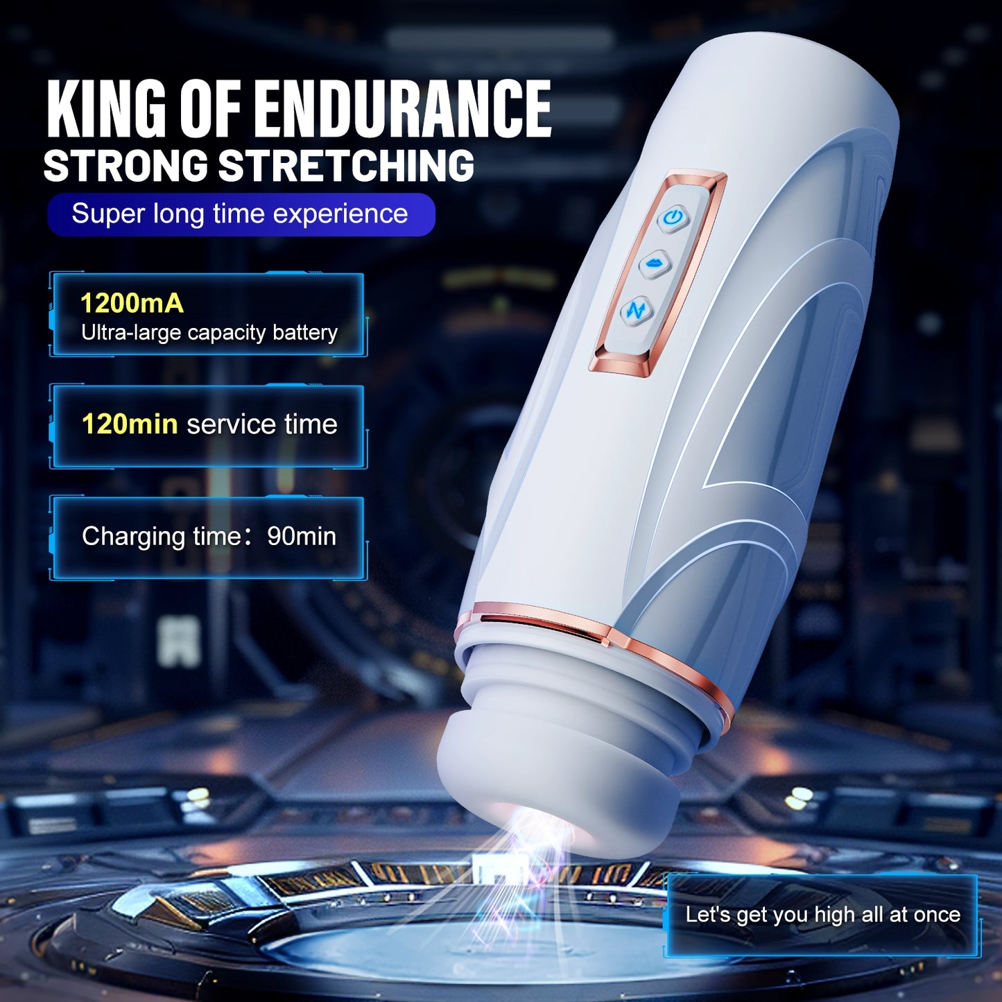 Advanced Male Masturbator with 10 Vibration & 7 Function Settings