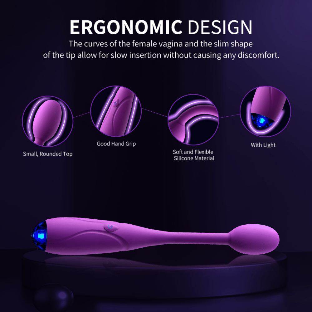 Silicone Clitoral Stimulator with 10 Vibration Patterns for G-spot & Anal