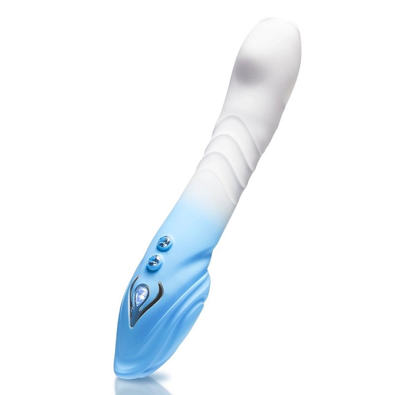45° Curved Bendable Female Vibrating Vaginal Massager - 30 Frequency Thrust & Vibration Modes - AAVIBE