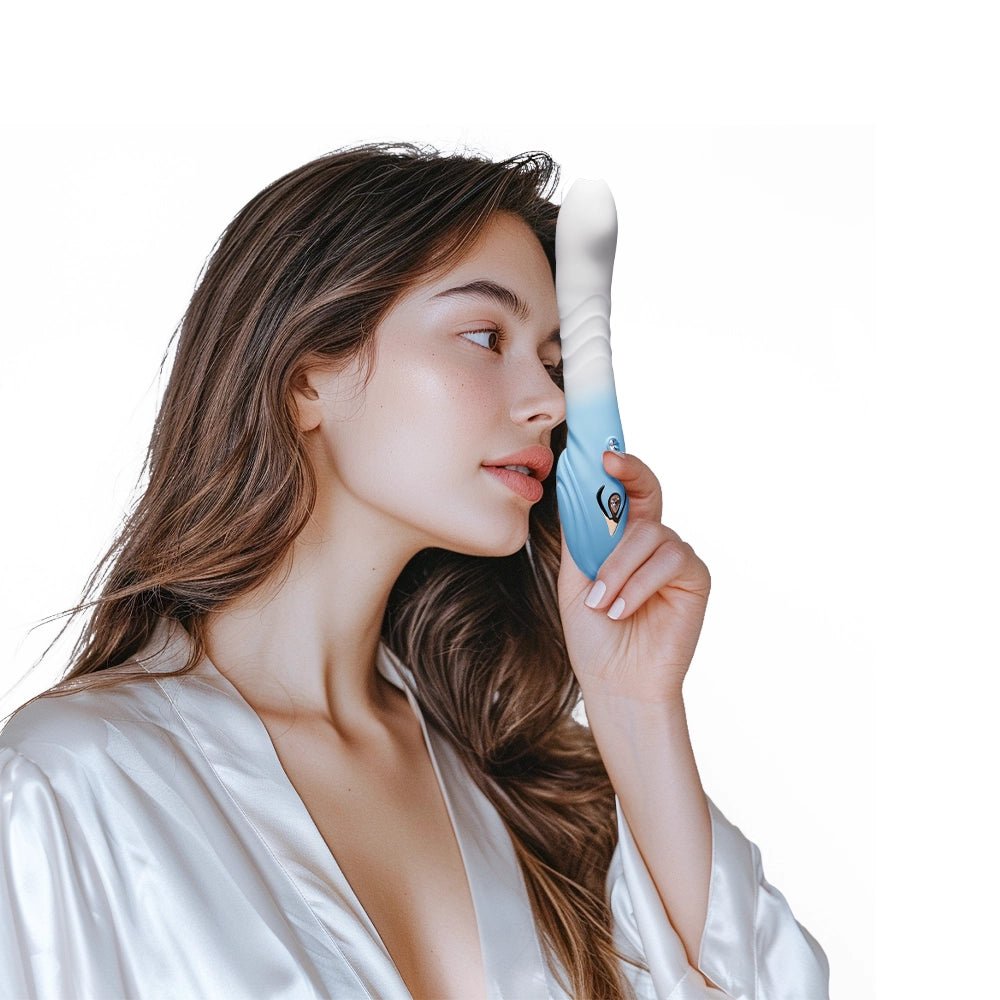 45° Curved Bendable Female Vibrating Vaginal Massager - 30 Frequency Thrust & Vibration Modes - AAVIBE