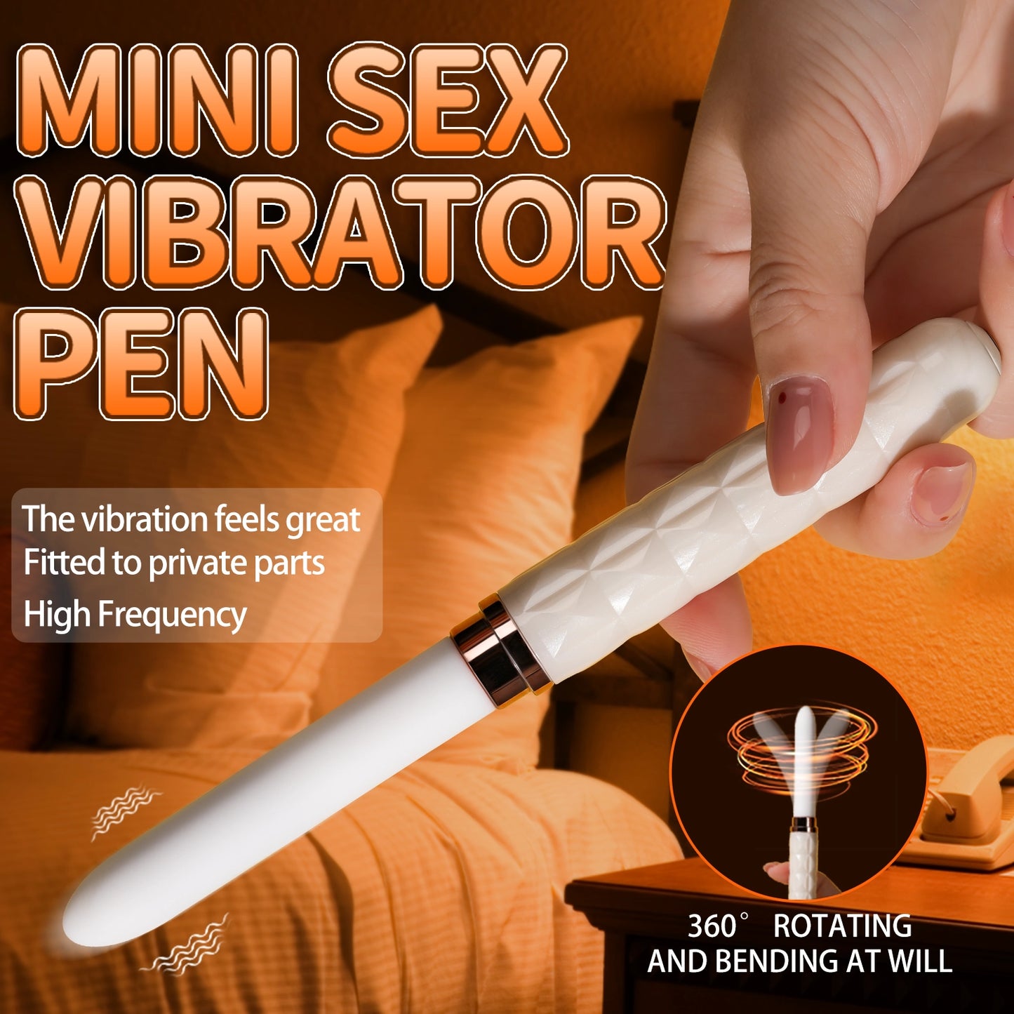 Adult Vibrating Orgasm Pen - Heated Clitoral & G-Spot Stimulator
