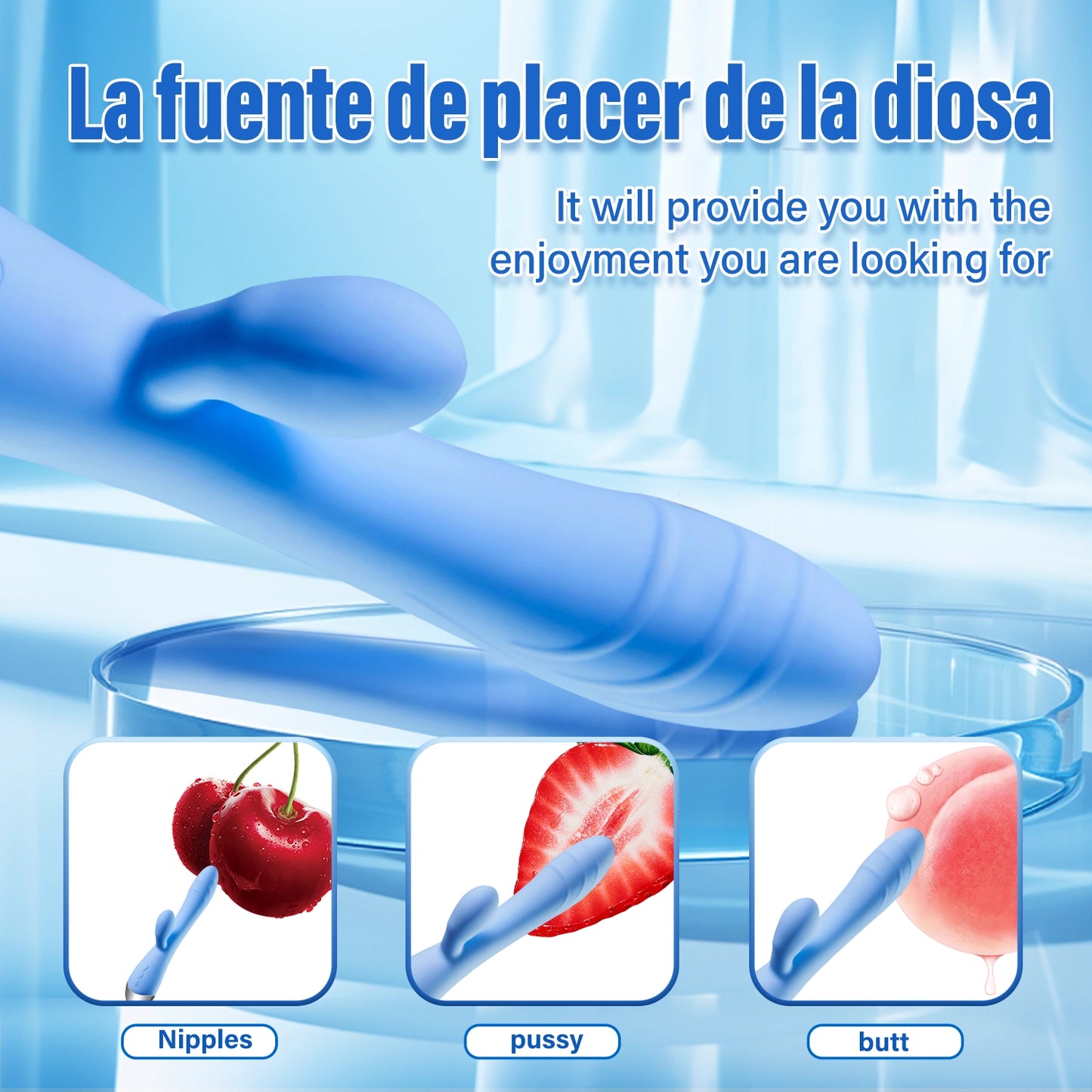 Lifelike G-Spot Vibrator Dildo | 10-Frequency Intense Vibrations, Silicone