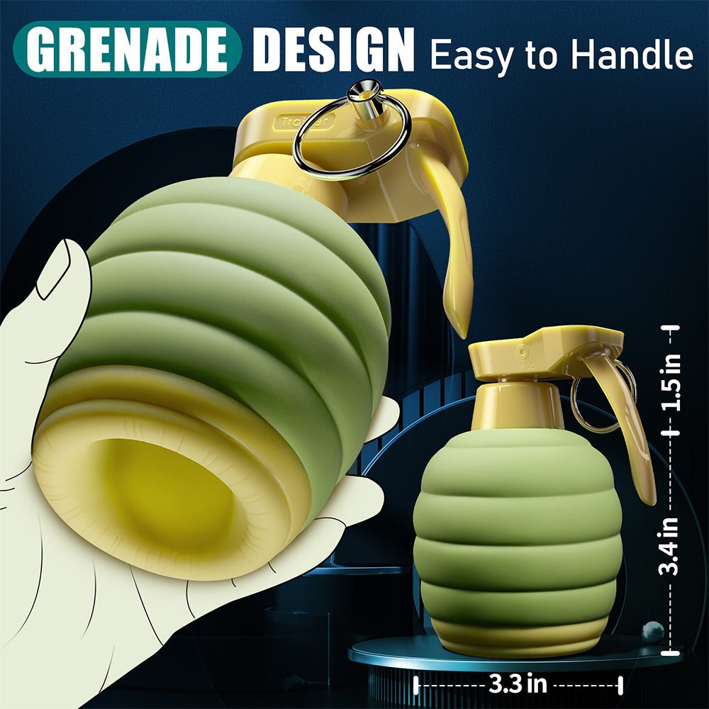 Male Masturbator Male Sex Toys - Adult Toys Male Vibrator with 10 Vibrating Modes for Glans Training & Prolong Endurance for green color