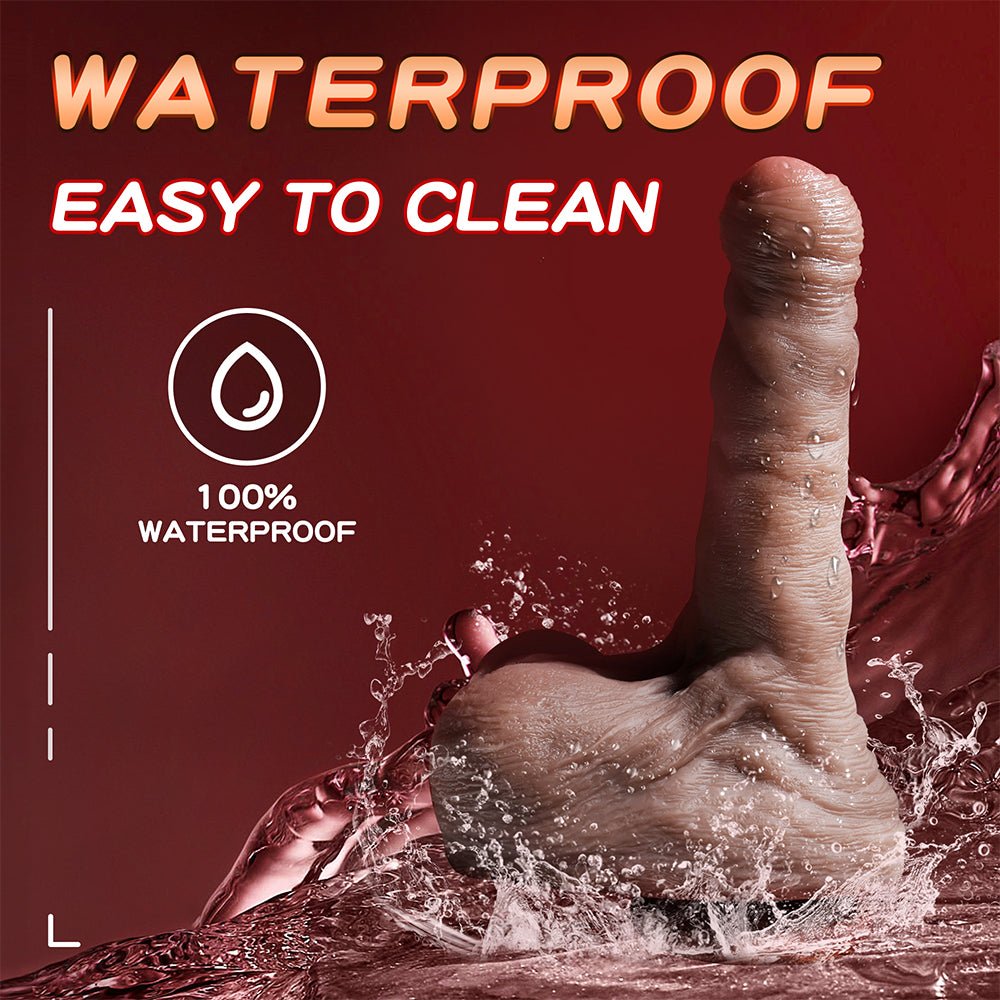 Thrusting Dildo Vibrator Sex Toy - 7.9' Realistic Dildos with 5 Thrusting & 7 Vibration,G spot Anal Vibrator