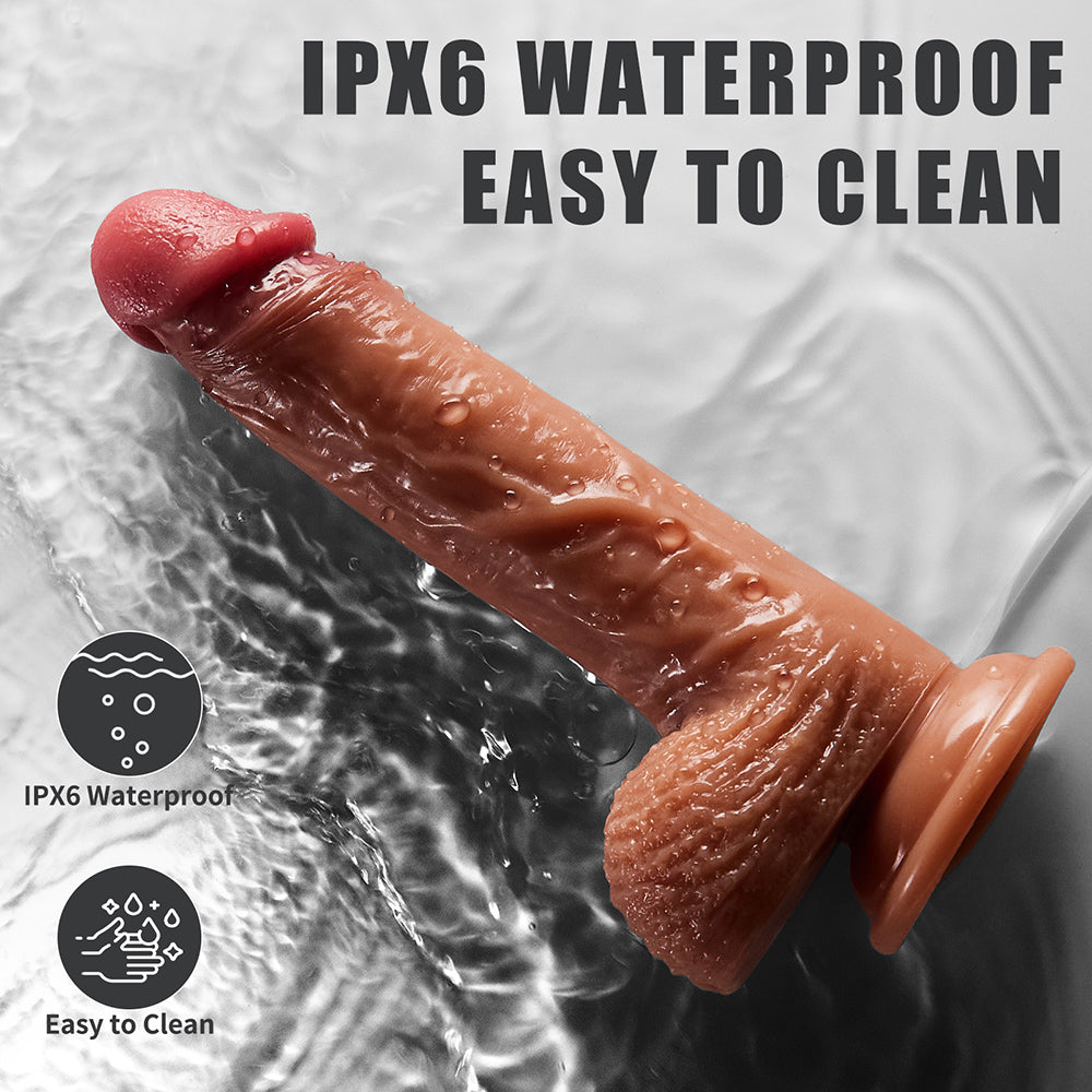 Realistic Squirting Dildo Sex Toy - 8.3 Inch Ejaculating Penis with Strong Suction Cup