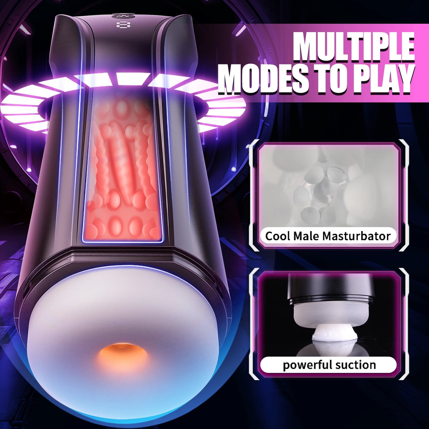 Automatic Male Masturbation Cup - Swivel, Thrust, 7 Sucking & Shock Modes