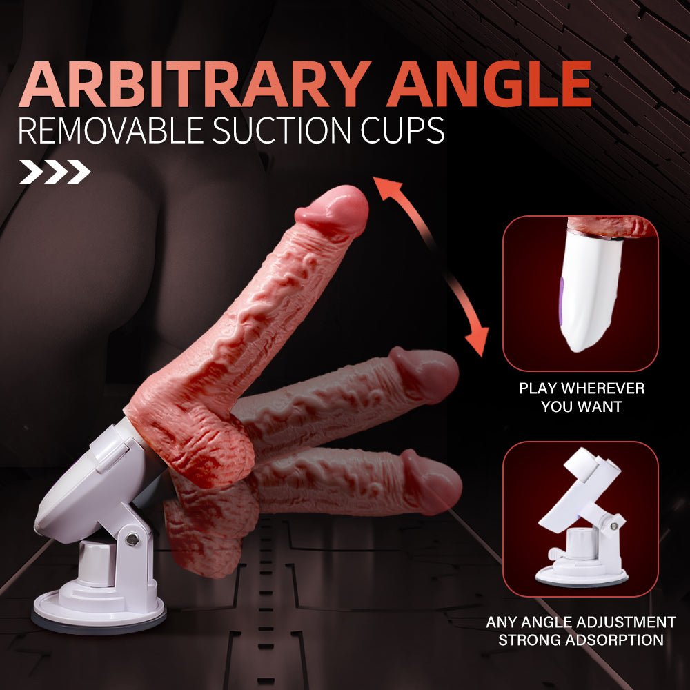 Silicone Electric Dildo Vibrator - 3-in-1 Vibration, Warming, Swing Mode