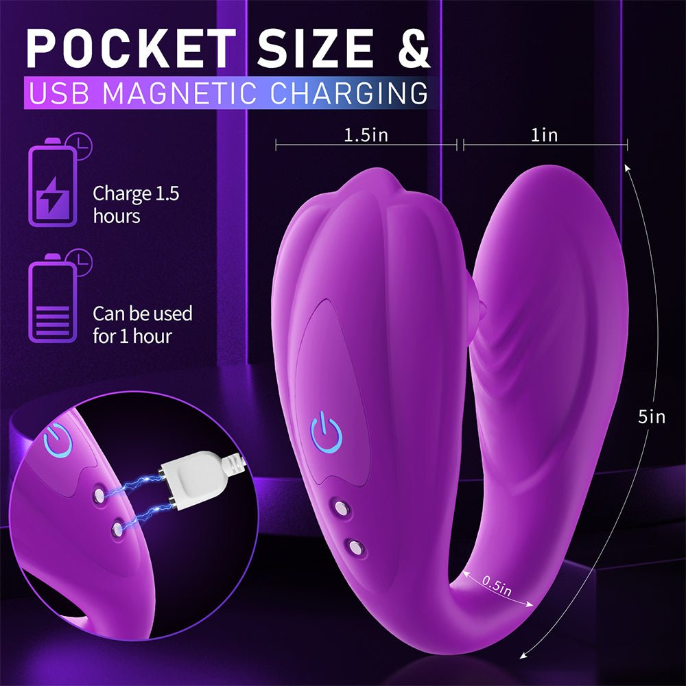 EllaVibe - APP Control, Clitoral Licking G Spot Vibrator with 20 Modes