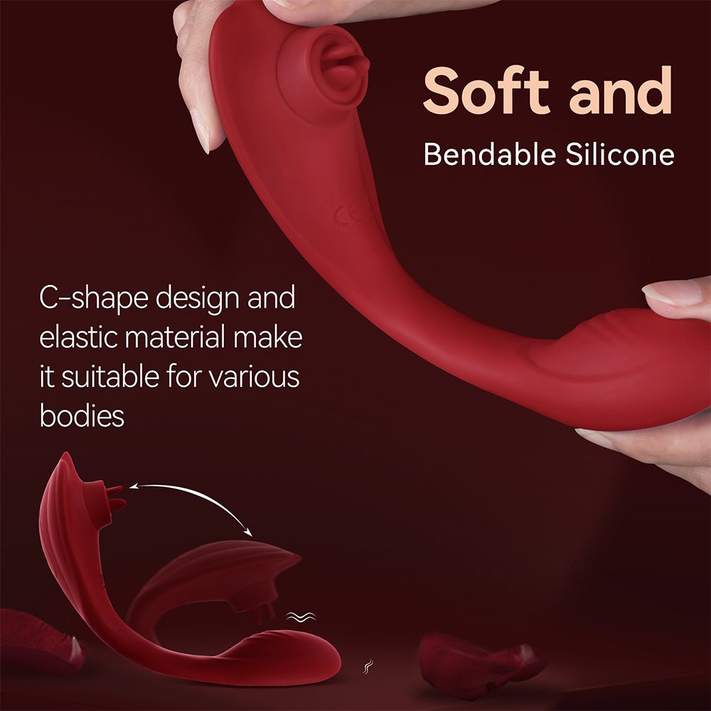 Remote Control Vibrator,Sex Toys for Couples with 10 Licking and Vibration Modes,Female Clitoris G-Spot Vibrating Stimulator