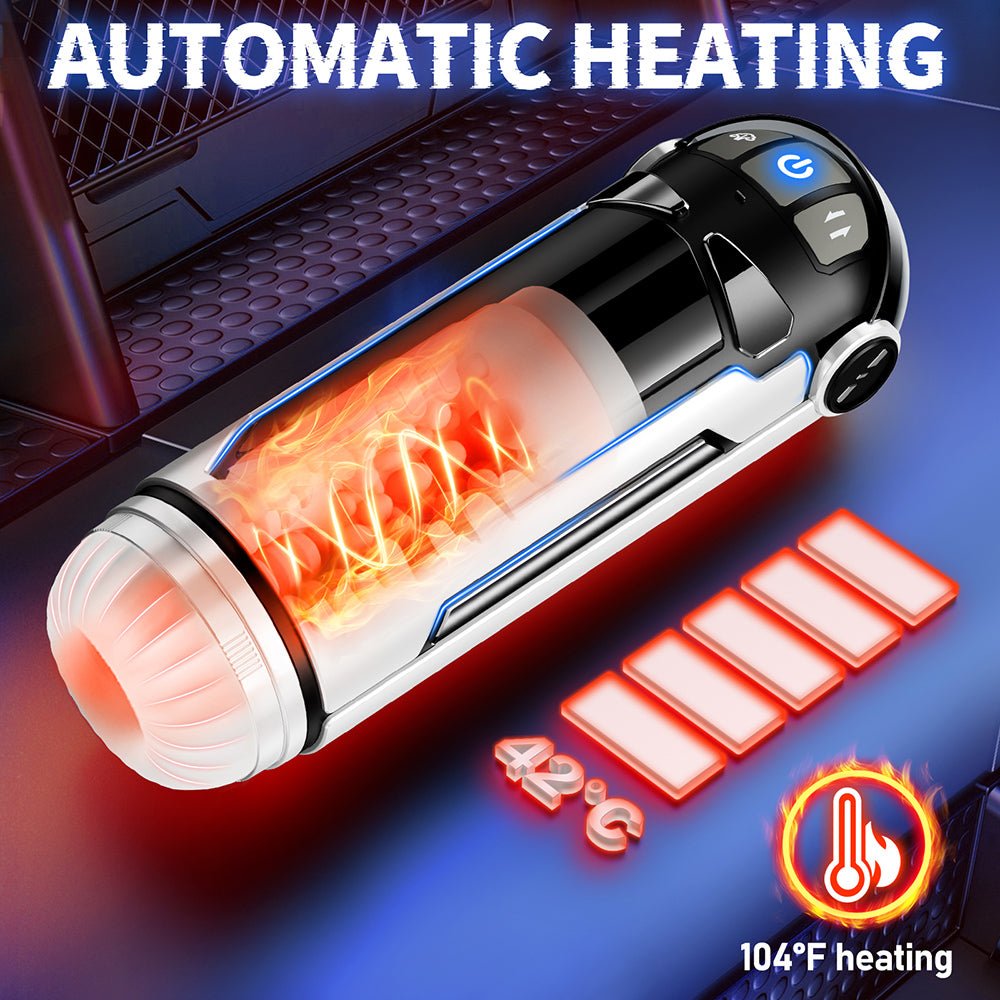 AAVibe Automated Male Sex Toy 4 Thrust Modes, 3D Sleeve, Heating. Hands-Free Pleasure for Men