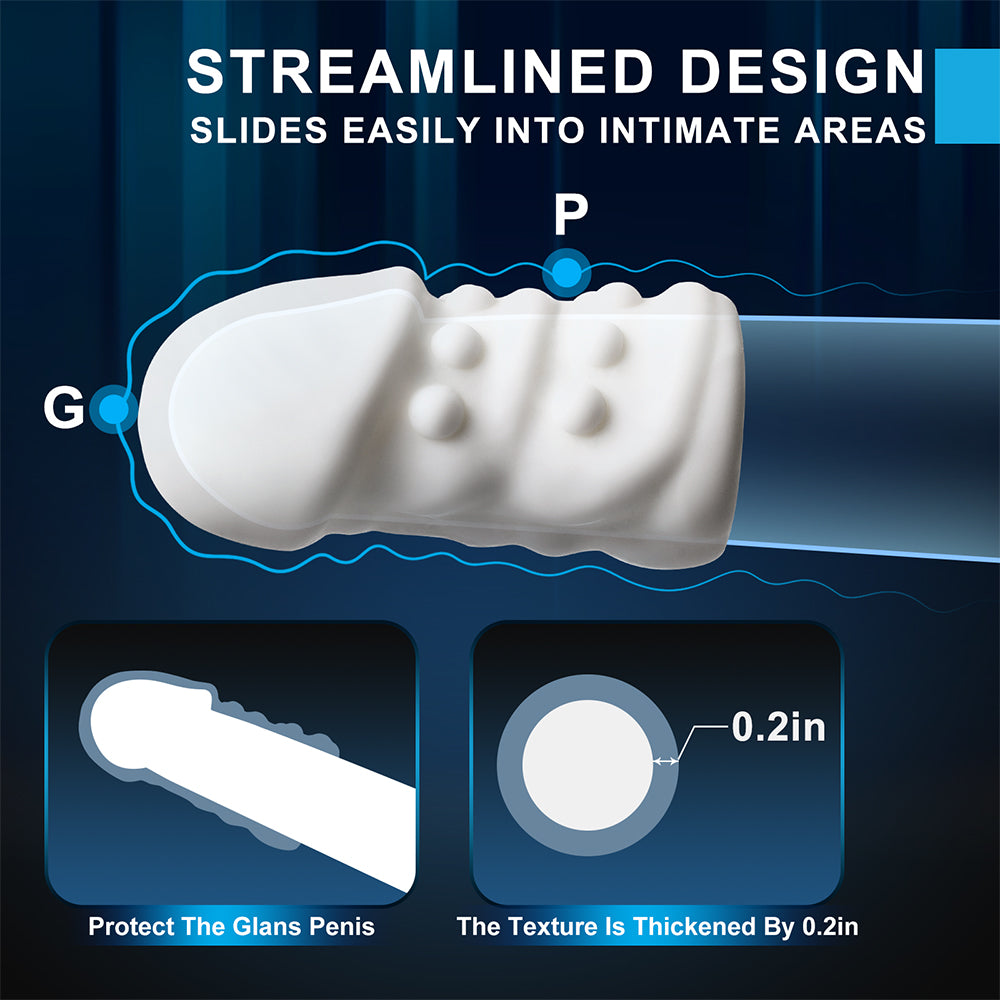 Penis Ring Penis Sleeve Sex Toys-Penis Enlargement Sexual Stamina Extension Sex Toy