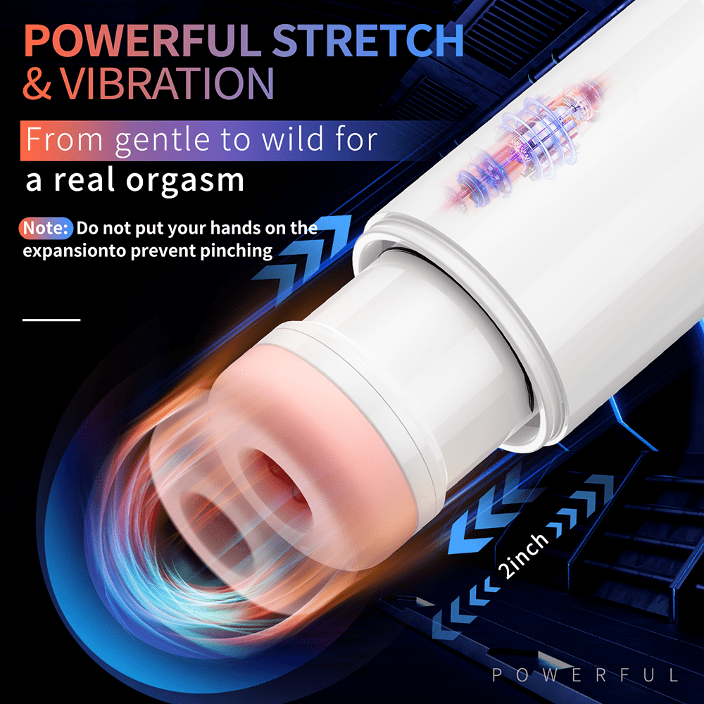 Multi-Function Male Masturbator - 4 Thrusts & 4 Suctions & 10 Vibration Modes