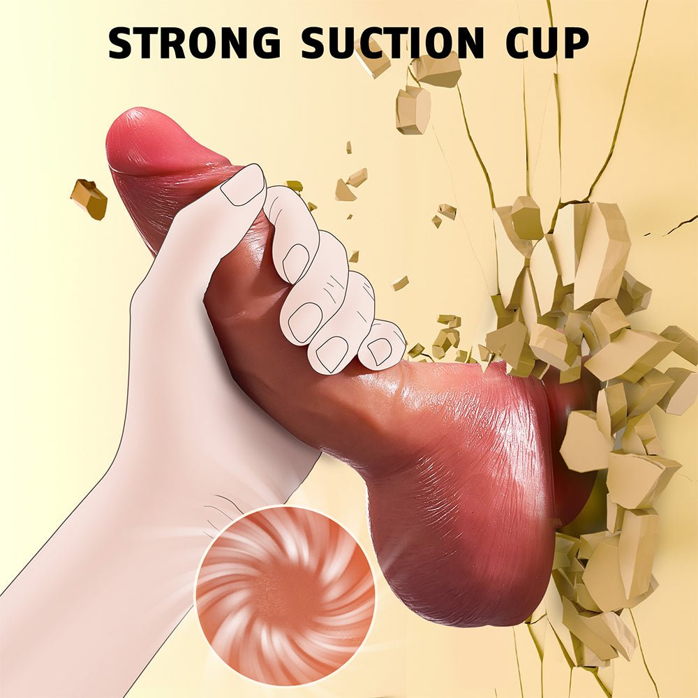 Realistic Squirting Dildo for Women 8.3'' Soft Silicone Ejaculating Dildos with Strong Suction Cup